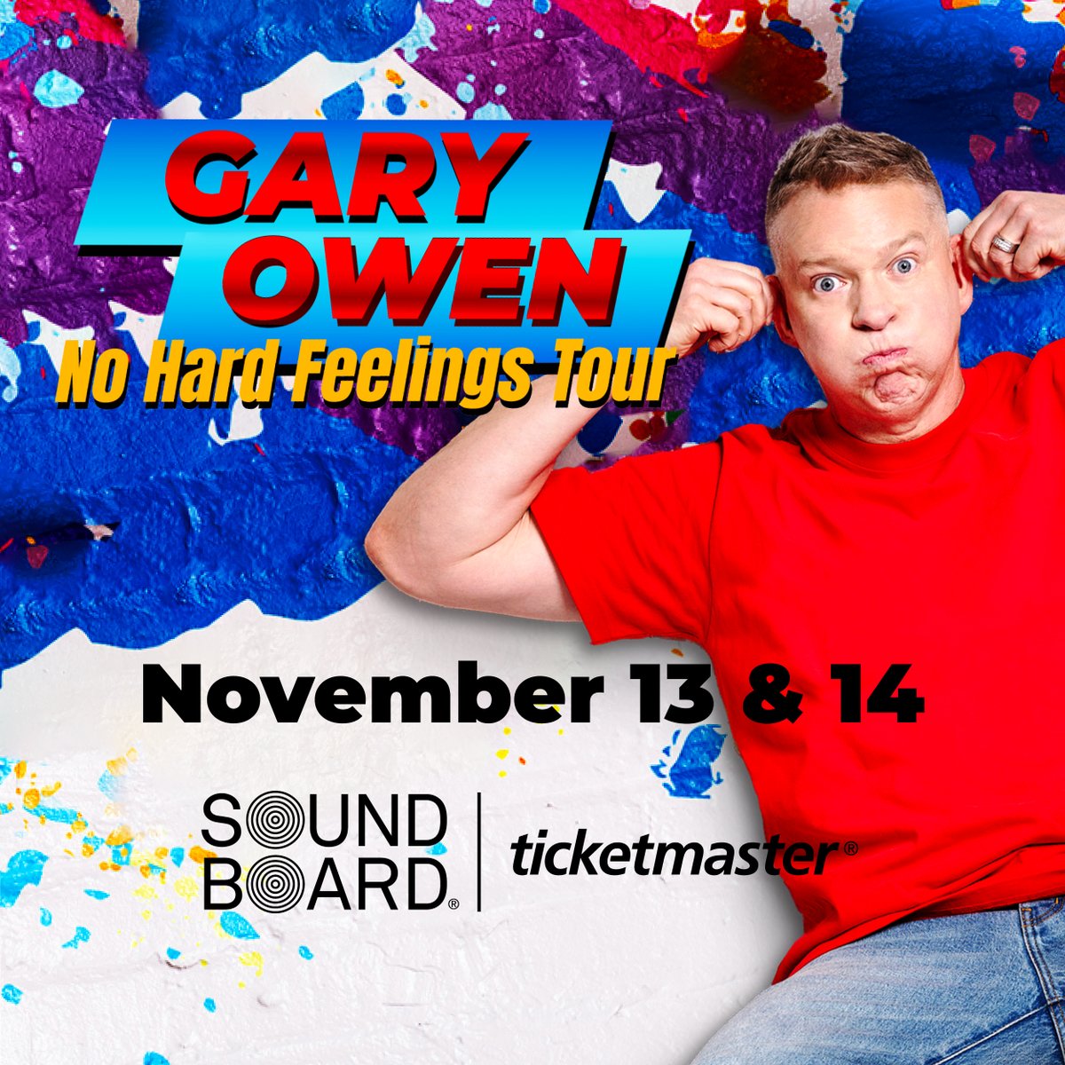 Gary Owen 2026 concert poster